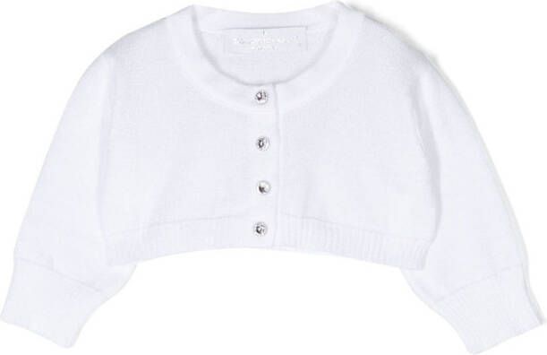 Colorichiari Vest verfraaid met kristallen Wit