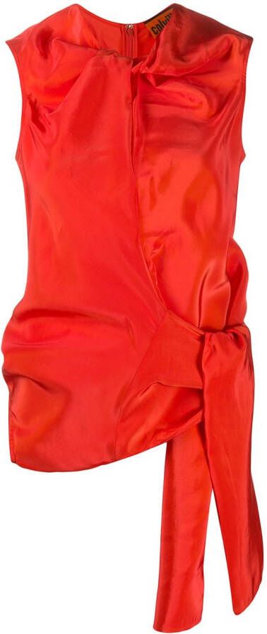 Colville Blouse met gestrikte taille Oranje