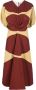 Colville Midi-jurk met colourblocking Bruin - Thumbnail 1