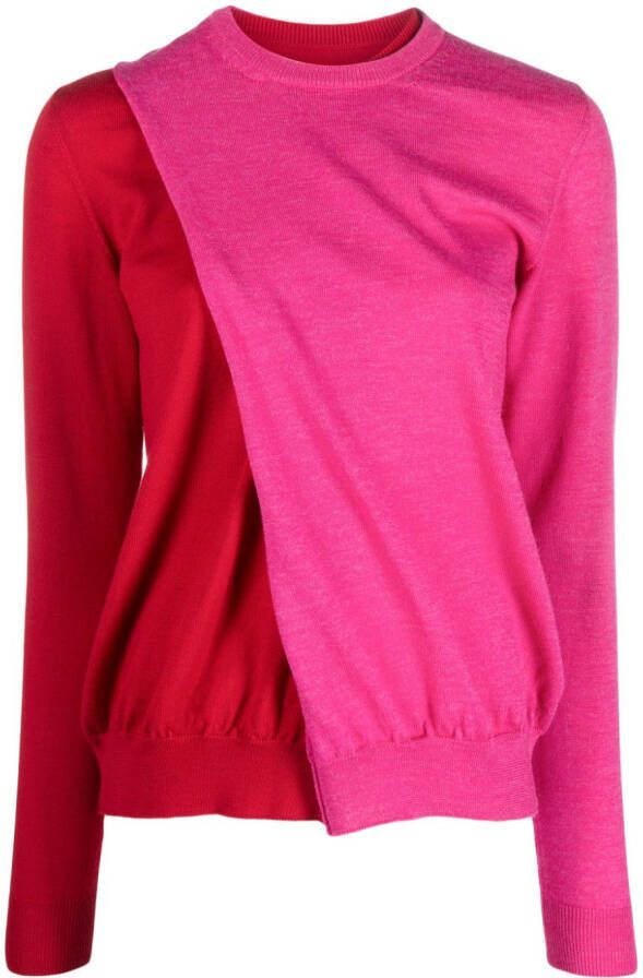 Colville Fijngebreide sweater Rood