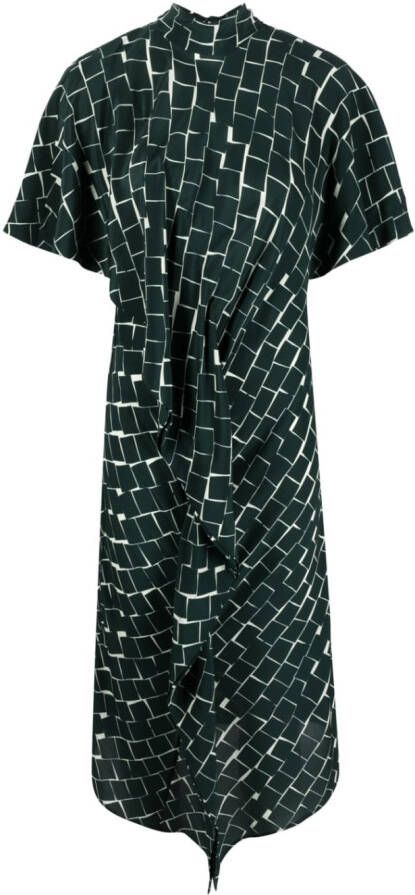 Colville Mini-jurk met geometrische print Wit