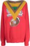 Colville Sweater met print Rood - Thumbnail 1