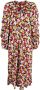 Colville Midi-jurk met bloemenprint Rood - Thumbnail 1