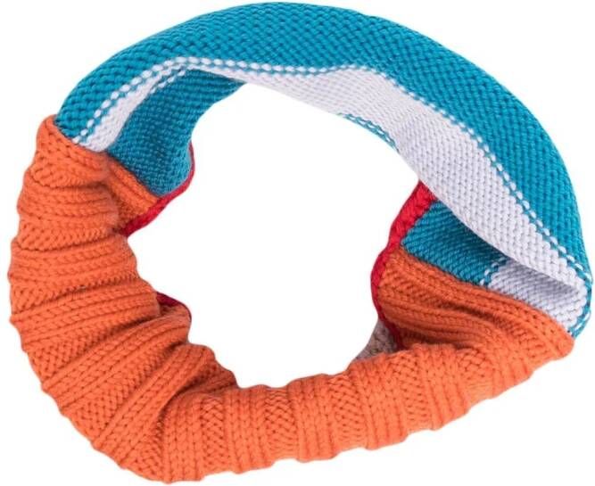 Colville Sjaal met colourblocking Oranje