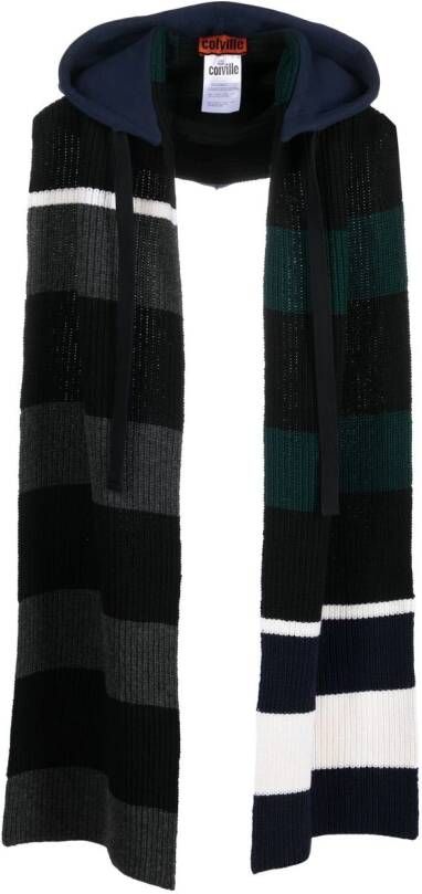 Colville Gestreepte hoodie Blauw