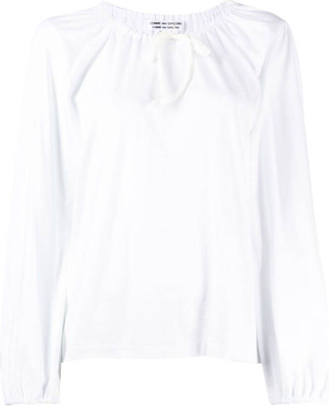 Comme Des Garçons Comme Des Garçons Blouse met lange mouwen Wit