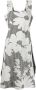 Comme Des Garçons Comme Des Garçons Midi-jurk met bloemenprint Zwart - Thumbnail 1
