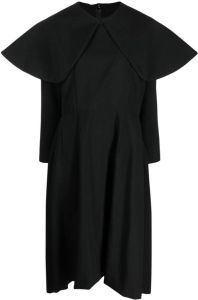 Comme Des Garçons Comme Des Garçons Midi-jurk met lange mouwen Zwart
