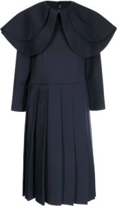 Comme Des Garçons Comme Des Garçons Midi-jurk met oversized kraag Blauw