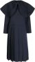 Comme Des Garçons Comme Des Garçons Midi-jurk met oversized kraag Blauw - Thumbnail 1