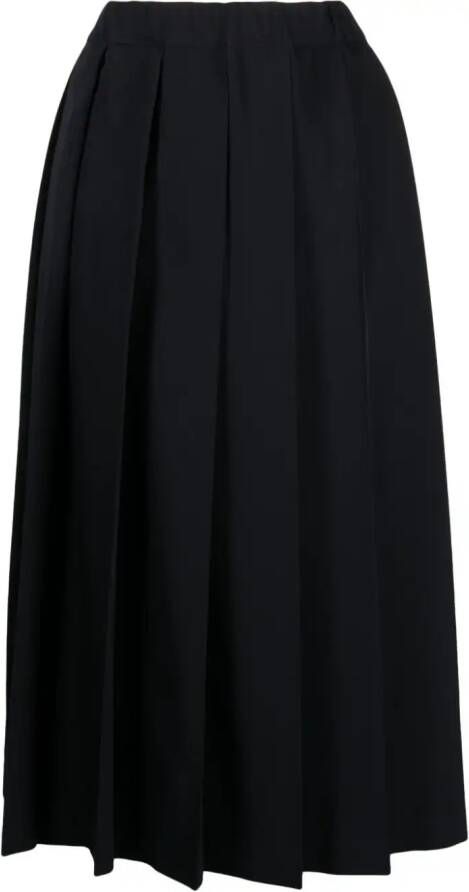 Comme Des Garçons Comme Des Garçons Wollen plooirok Zwart