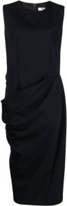 Comme Des Garçons Comme Des Garçons Midi-jurk met ronde hals Zwart