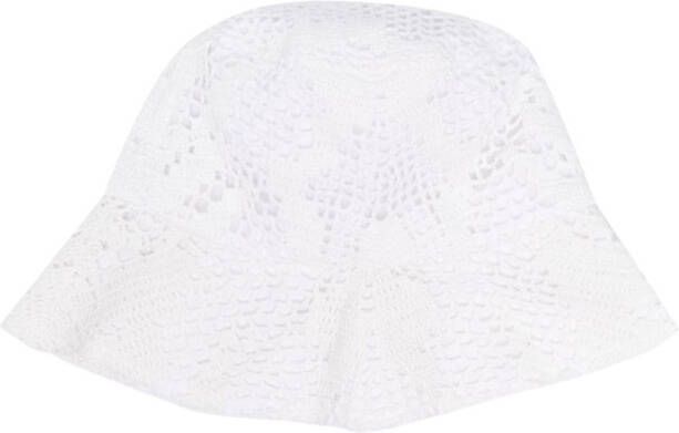 Comme Des Garçons Shirt Gehaakte vissershoed Wit