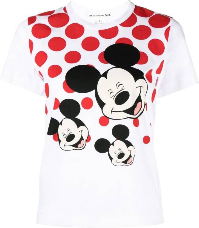 Comme Des Garçons Girl T-shirt met print Wit