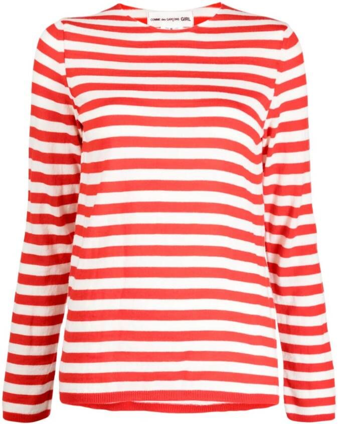 Comme Des Garçons Girl Trui met ronde hals Rood