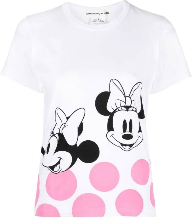 Comme Des Garçons Girl x Disney Minnie Mouse T-shirt Wit