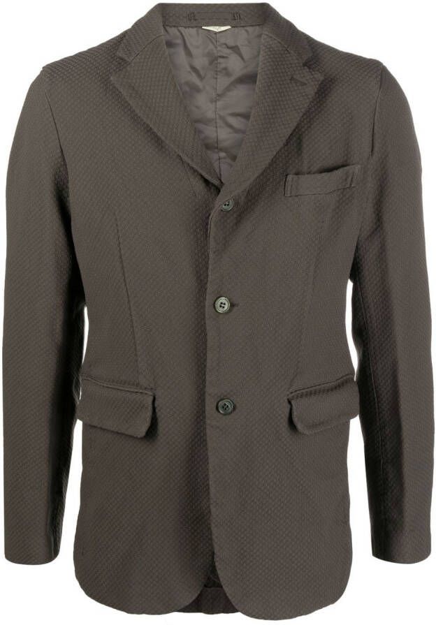 Comme des Garçons Homme Deux Blazer met enkele rij knopen Groen