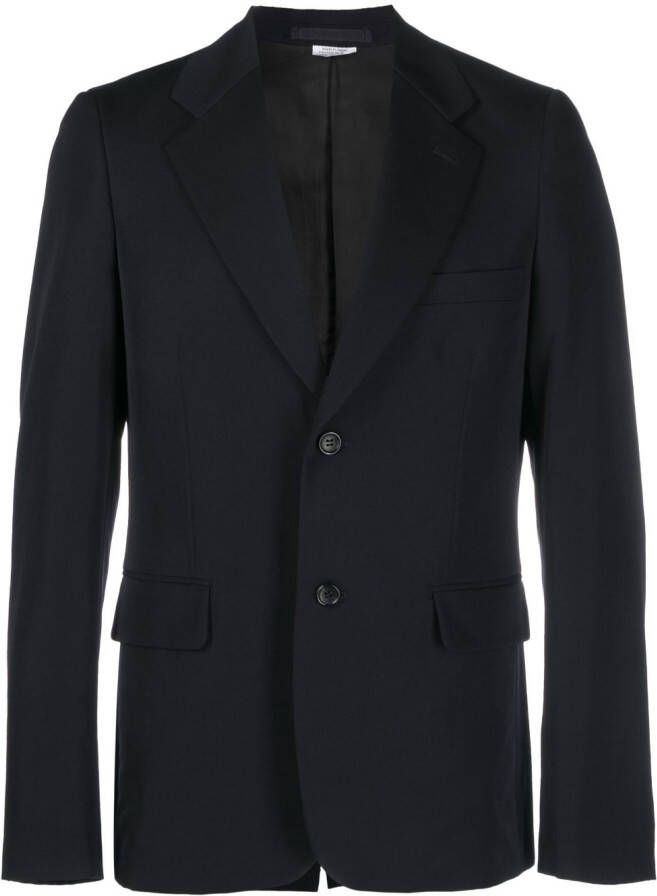 Comme des Garçons Homme Plus Blazer met enkele rij knopen Blauw
