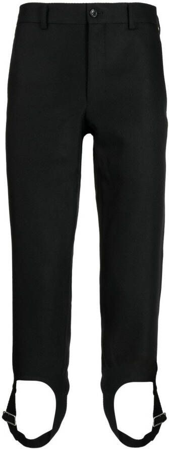 Comme des Garçons Homme Plus Broek met gespdetail Zwart