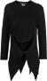 Comme des Garçons Homme Plus Asymmetrische trui Zwart - Thumbnail 1