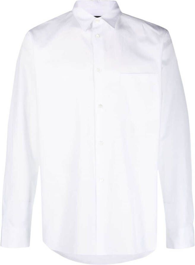 Comme des Garçons Homme Plus Overhemd met opgestikte zak Wit