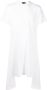 Comme des Garçons Homme Plus T-shirt met asymmetrische afwerking Wit - Thumbnail 1