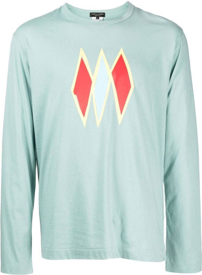 Comme Des Garçons Homme Plus T-shirt met print Groen
