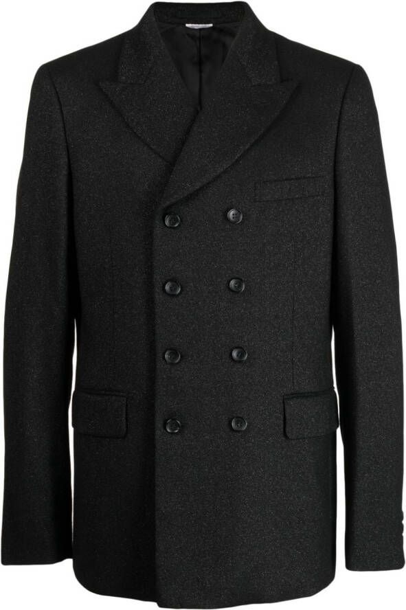 Comme des Garçons Homme Plus Blazer met textuur Zwart