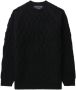 Comme des Garçons Homme Trui met geometrisch patroon Zwart - Thumbnail 1