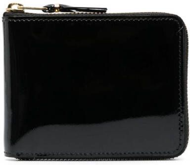 Comme Des Garçons Wallet Portemonnee van lakleer Zwart