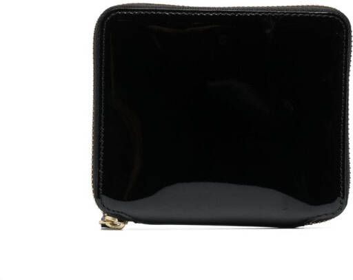 Comme Des Garçons Wallet Portemonnee van lakleer Zwart