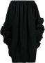 Comme Des Garçons Midi-jurk met gesmockt detail Zwart - Thumbnail 1