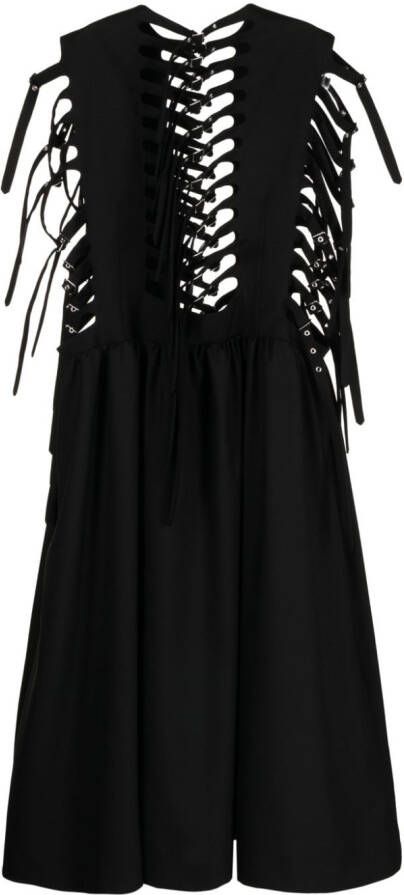 Noir Kei Ninomiya Mouwloze jurk Zwart
