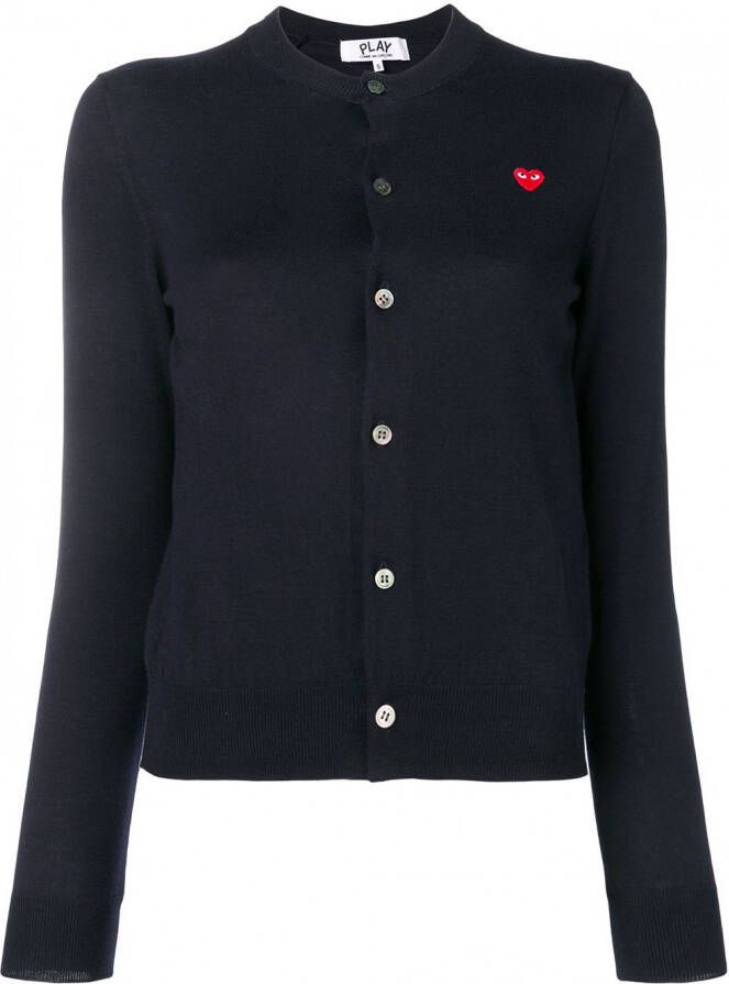 Comme Des Garçons Play basic vest Blauw