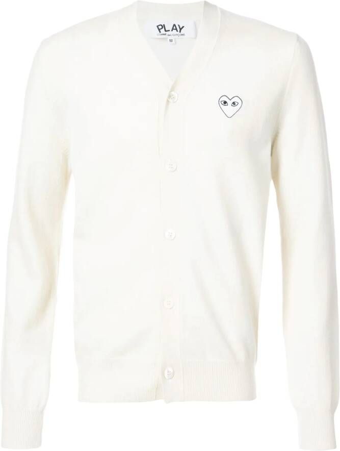 Comme Des Garçons Play cardigan with white heart