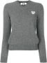 Comme Des Garçons Play gebreide trui met hartlogo Grijs - Thumbnail 1