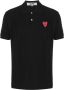 Comme Des Garçons Play Gelaagd poloshirt Zwart - Thumbnail 1