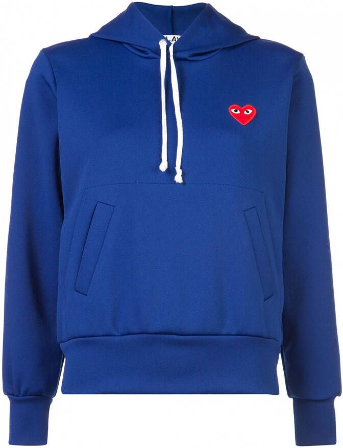 Comme Des Garçons Play heart logo hoodie Blauw