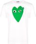 Comme Des Garçons Play heart logo T-shirt Wit - Thumbnail 1