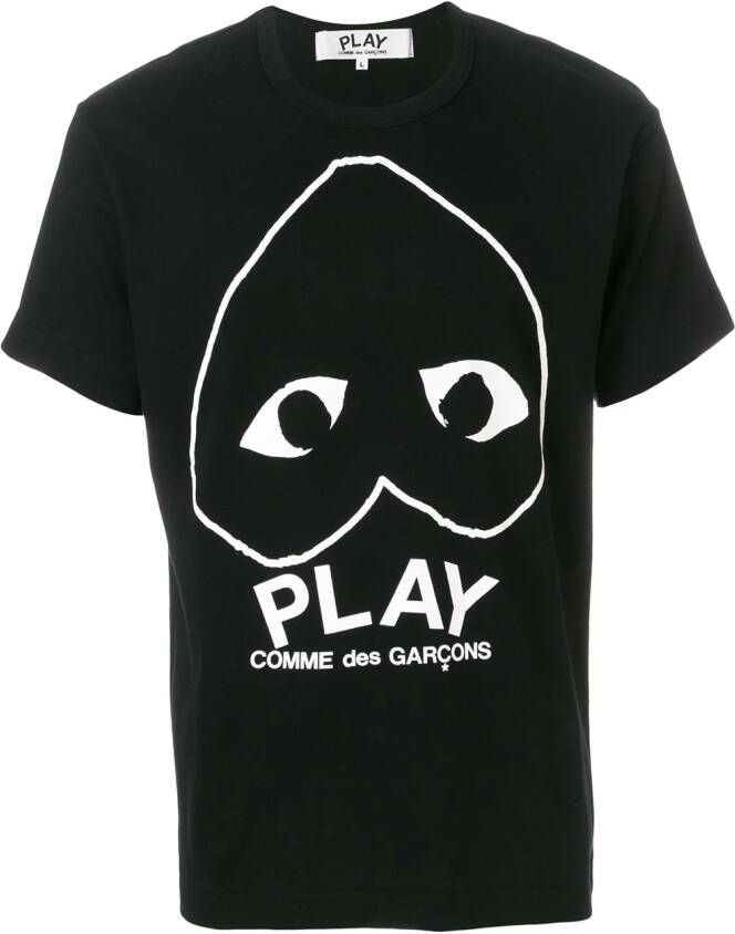 Comme Des Garçons Play heart motif T-shirt Zwart