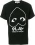 Comme Des Garçons Play heart motif T-shirt Zwart - Thumbnail 1