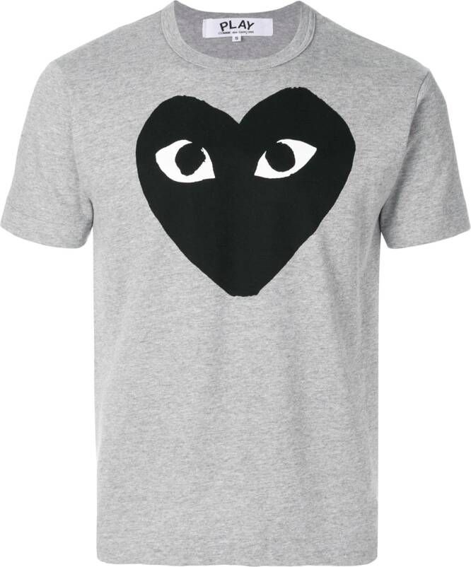 Comme Des Garçons Play heart print T-shirt Grijs