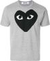 Comme Des Garçons Play heart print T-shirt Grijs - Thumbnail 1