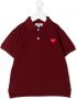 Comme Des Garçons Play Kids Poloshirt met geborduurd logo Rood - Thumbnail 1