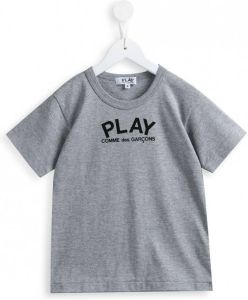 Comme Des Garçons Play Kids T-shirt met hartjesprint Grijs