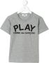 Comme Des Garçons Play Kids printed logo T-shirt Grijs - Thumbnail 1