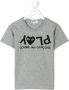 Comme Des Garçons Play Kids T-shirt met logoprint Grijs - Thumbnail 1