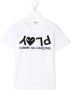 Comme Des Garçons Play Kids T-shirt met logoprint Wit - Thumbnail 1
