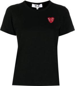 Comme Des Garçons Play logo patch T-shirt Zwart