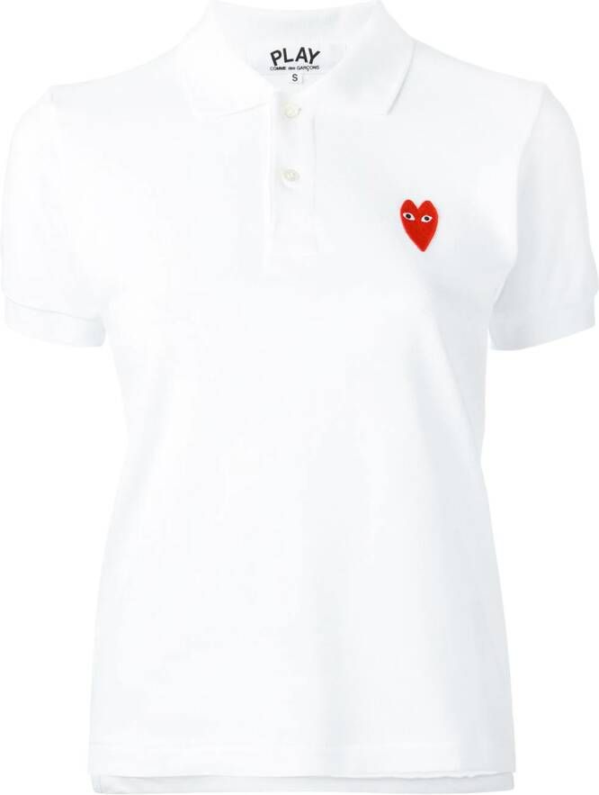 Comme Des Garçons Play logo stempel top Wit